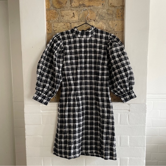 Ganni Dresses & Skirts - GANNI Charron Mini Dress - Seersucker Check